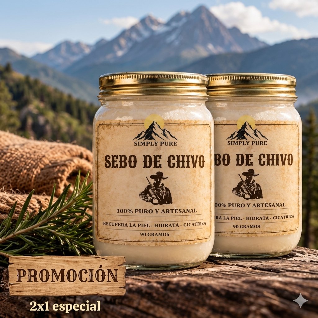 COMBO SEBO DE CHIVO 100% ORIGINAL