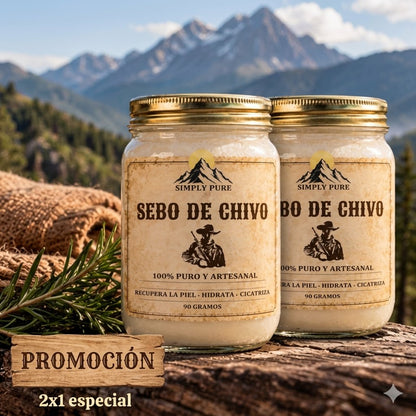 COMBO SEBO DE CHIVO 100% ORIGINAL