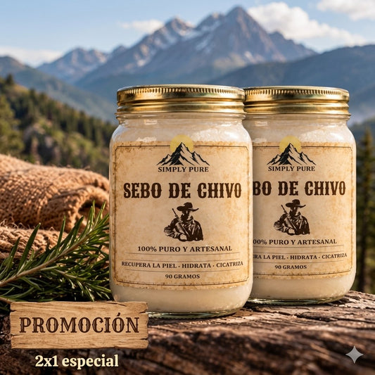 COMBO SEBO DE CHIVO 100% ORIGINAL